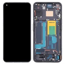 Nothing Phone 1 originální LCD displej + dotyk + přední kryt / rám Black / černý (Bulk)
