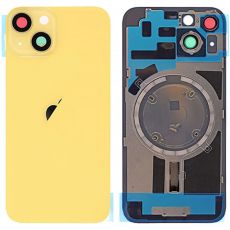 iPhone 14 zadní sklo / kryt s Magsafe Yellow / žlutý (Bulk)