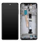 Xiaomi Poco X3, X3 Pro originální LCD displej + dotyk + přední kryt / rám Black / černý (Bulk) - 560003J20C00