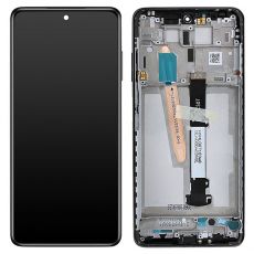 Xiaomi Poco X3, X3 Pro originální LCD displej + dotyk + přední kryt / rám Black / černý (Bulk) - 560003J20C00