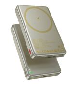 Hoco Q26A magnetic power bank 10000 mAh Gold / zlatá