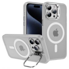 iPhone 16 magnetic TPU pouzdro s držákem kamery White / bílé