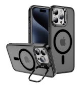 iPhone 16 magnetic TPU pouzdro s držákem kamery Black / černé