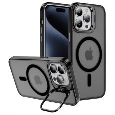 iPhone 16 Plus magnetic TPU pouzdro s držákem kamery Black / černé