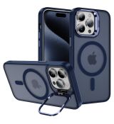 iPhone 16 magnetic TPU pouzdro s držákem kamery Blue / modré