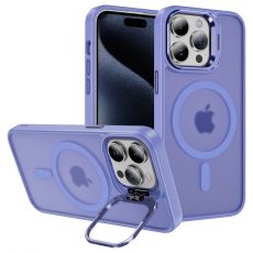 iPhone 16 Pro magnetic TPU pouzdro s držákem kamery Light Purple / světle fialové