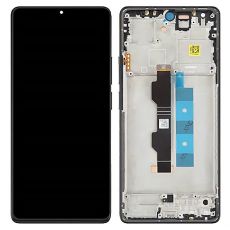 Xiaomi Redmi Note 13 Pro 4G, Poco M6 Pro 4G originální LCD displej + dotyk + přední kryt / rám Black / černý (Bulk) - 56000300N600