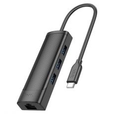 Hoco HB42 rozbočovač USB-C / 3xUSB3+RJ45 (Blister)