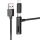 Hoco U135 datový kabel 2v1 Black / černý USB-A / USB-C nebo Lightning (Blister)